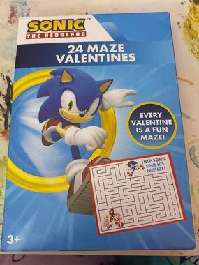 Sonic the Hedgehog 24 Maze Valentines